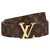 Louis Vuitton Minimonogramma cintura LV Marrone Pelle  ref.253241