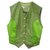 Versace vintage medusa green vest Velvet Cotton  ref.253248