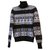 Chanel Paris-Rome lace cashmere sweater Black  ref.253254