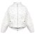 Chanel Pearls Embellished Bomber Jacket White Viscose  ref.253264