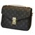 Metis Louis Vuitton Clutch bags Brown Cloth  ref.253309