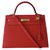 Hermès Hermes Kelly Tasche 32 Rot Leder  ref.253319