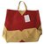 Big Bag Céline Borsa tote cuore bicolore in agnello Rosso Agnello Pelle  ref.253330