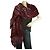 Emanuel Ungaro bordeaux piume frange velour sera lunga sciarpa scialle avvolgere