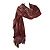 Emanuel Ungaro bordeaux piume frange velour sera lunga sciarpa scialle avvolgere - vista 2