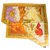 Lenço de seda quadrada grande com estampa de anjos multicoloridos Genny xale Multicor  ref.253400