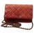 Bolsa de ombro Chanel Vermelho Couro  ref.253413