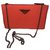 Prada Handbags Orange Nylon  ref.253445