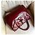 Roseau Longchamp BORSA IN VITELLO A FORMA DI CROCO BORDEAUX - vista 2