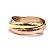 Love Cartier Tricolor 18k Trinity Ringgröße 56 - Ansicht 5