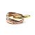 Love Cartier Tricolor 18k Trinity Ringgröße 56 - Ansicht 8