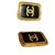 Chanel Earrings Black Golden Metal  ref.253852