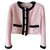 Chanel jacket Pink Tweed  ref.253862