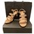 Chanel Sandals Beige Leather  ref.253864