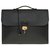 Sac à dépêches Herrliche Hermès-Herrentasche Versandtasche aus schwarzem Togo-Leder mit schwarzem Krokodil Exotisches Leder  ref.253904