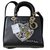 Dior Lady Dior Medium Niki de Saint Phalle Bag Black Leather  ref.254068