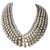 Christian Dior 7 Gargantilla de perlas de hilo Dorado Metal  ref.254070