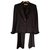 Valentino traje de pantalon Marrón oscuro Lana  ref.254097