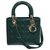 Dior Coleção Atual da Emerald Lady Verde escuro Couro envernizado  ref.254113