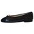 Chanel Zapatillas de ballet Negro Cuero  ref.254119