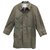 raincoat man Burberry vintage t 48 Khaki Cotton Polyurethane  ref.254127