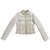 Chaqueta acolchada de tweed de seda de Chanel Crudo  ref.254136