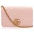 Bolso bandolera de cuero rosa con GG Marmont de Gucci Becerro  ref.254212