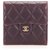 Chanel Red CC Timeless Leather Small Wallet Dark red Pony-style calfskin  ref.254221