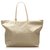 Fendi Brown Zucchino Nylon Tote Bag Beige Leather Pony-style calfskin Cloth  ref.254288