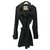 Burberry Trench Soie Polyester Noir  ref.254381