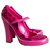 Marc Jacobs SS05 Zapatos de tacón de lentejuelas rosas Cuero  ref.254401