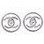 Chanel CC SILVER CIRCLE XL Argento Metallo  ref.254403