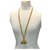 Vintage Chanel Tasche Gold Halskette Golden Metall  ref.254405
