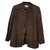Valentino Garavani brown suit Wool Viscose  ref.254459