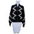 Chanel Jaqueta elegante em zigue-zague para passarela Preto Casimira  ref.254618