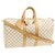 Louis Vuitton Keepall 45 Blanco Lienzo  ref.254927