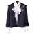 Chanel veste de tweed de piste Bleu Marine  ref.254972