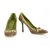 Dsquared2 Dsquared 2 Zapato de tacón con tachuelas de cuero marrón en relieve de cocodrilo 40 Castaño  ref.254988