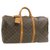 Louis Vuitton Keepall Marrone Tela  ref.255163