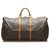 Louis Vuitton Brown Monogram Keepall 55 Leather Cloth  ref.255288