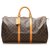 Louis Vuitton Brown Monogram Keepall 50 Leather Cloth  ref.255323