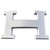 Hebilla Hermès en acero PVD plateado 32MM Plata  ref.255362