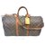 Louis Vuitton keepall 50 MONOGRAMEEPALL STRAP 45 Monogram Brown Leather  ref.255377