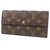 Louis Vuitton Portofeuilles Sarah Womens lange Brieftasche M.61725 Leinwand  ref.255399