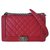 Chanel Boy red bag Leather  ref.255410