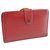 Porte monnaie louis Vuitton Cuir vernis Rouge  ref.255705