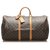 Louis Vuitton Brown Monogram Keepall 55 Leather Cloth  ref.255809