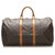 Louis Vuitton Brown-Monogramm-Keepall 50 Braun Leder Leinwand  ref.255857