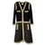 Chanel 7K $ NEW Coco Brasserie chaqueta / abrigo Negro Seda  ref.255998