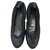 Chanel Sapatilhas de ballet Preto Couro  ref.256106